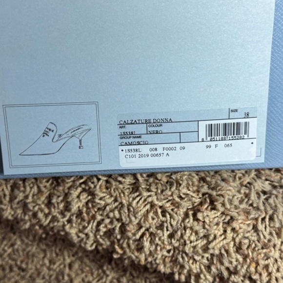 Prada Calzature Donna Nero Heels, size 38 - Picture 5 of 13